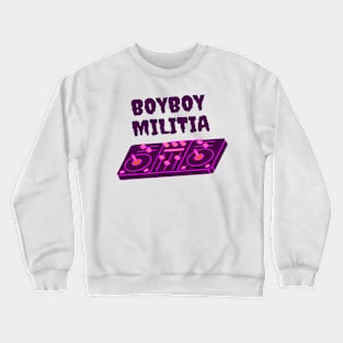 Boyboy Militia vinyl collection (purple) Crewneck Sweatshirt